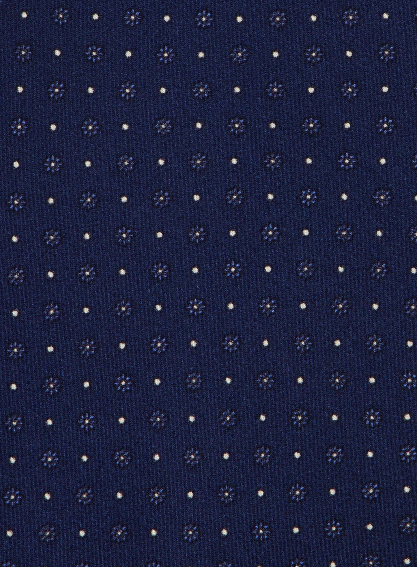 Zijde Stropdas met Bloemenprint | FULL_WIDTH | Blauw
