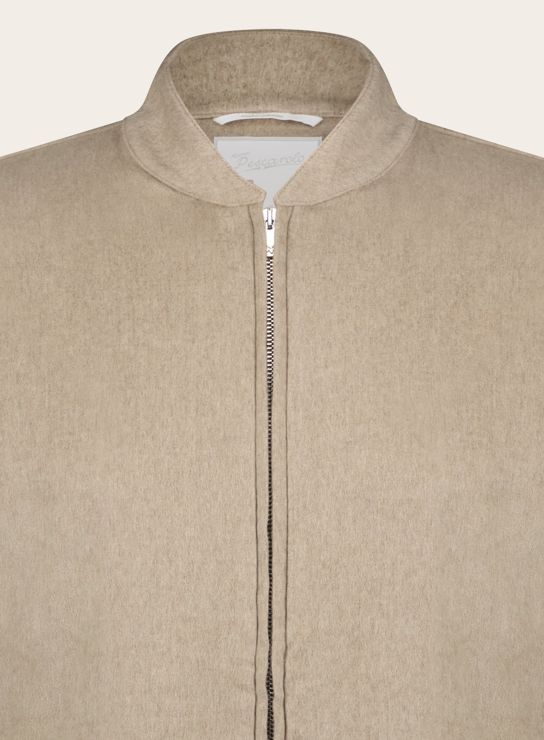 Slim-fit vest van wol | Camel