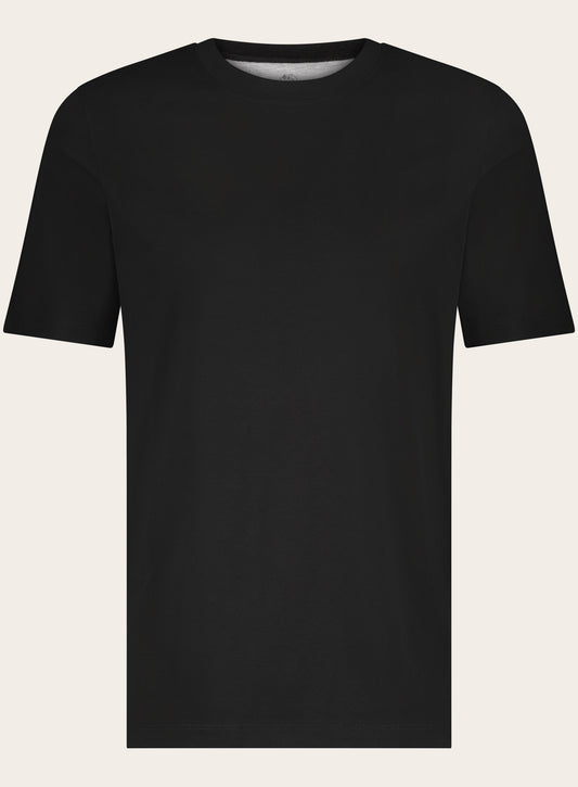 T-shirt van katoen | Zwart