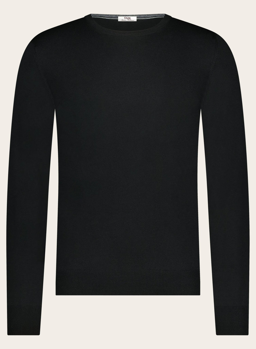 Crewneck van wol | Zwart