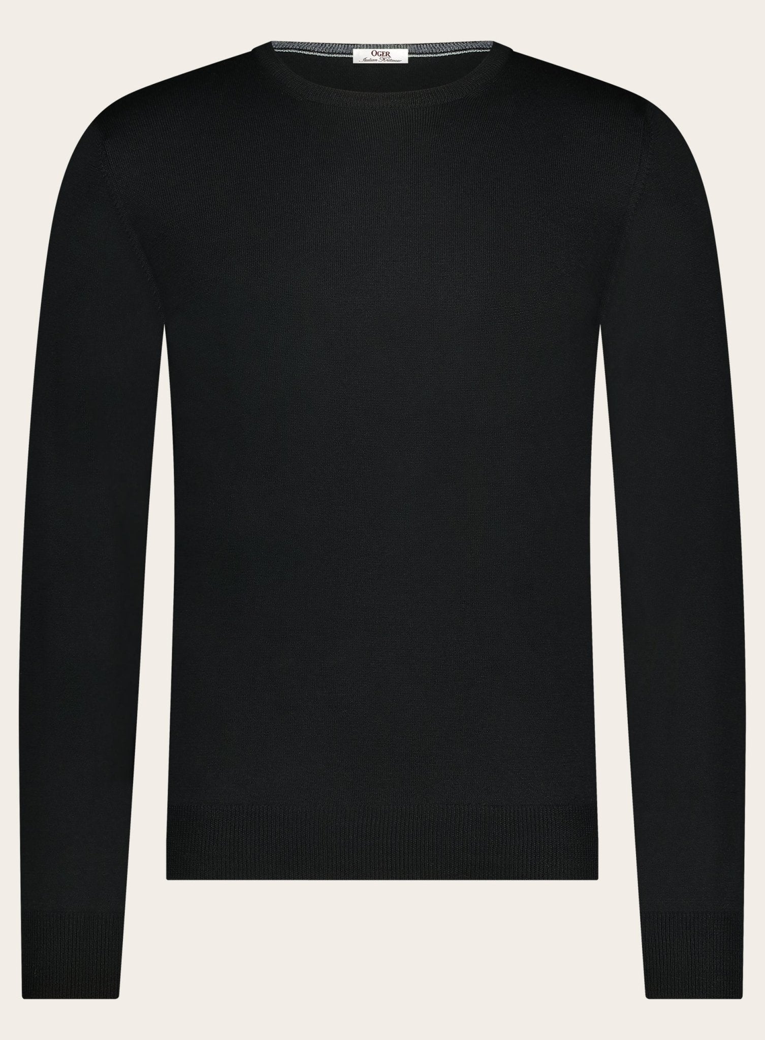 Crewneck van wol | Zwart