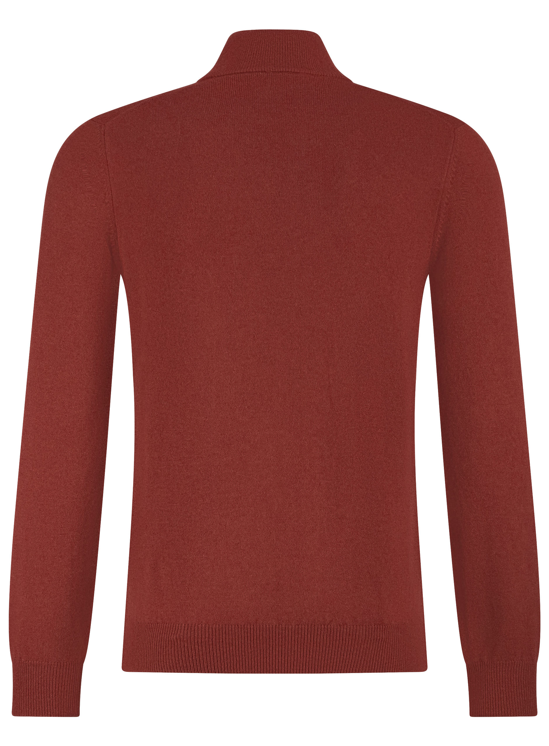 Half-zip trui van wol | Roest