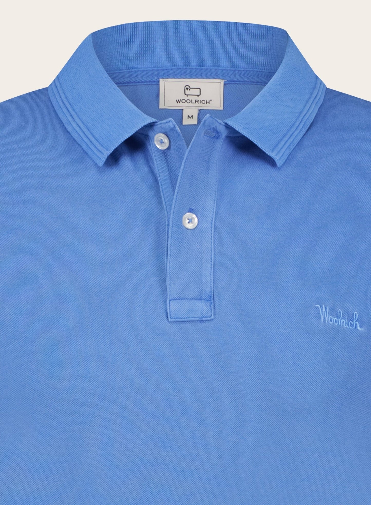 Regular-fit piqué stretch polo | Blauw