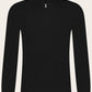 Half-zip van wol en cashmere | Zwart