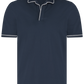 Buttonles polo van katoen | BLUE NAVY