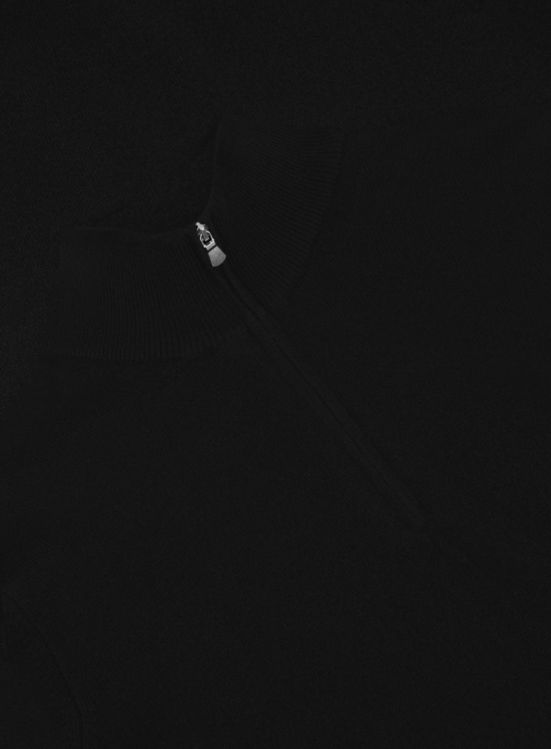 Half-zip van wol en cashmere | FULL_WIDTH | Zwart