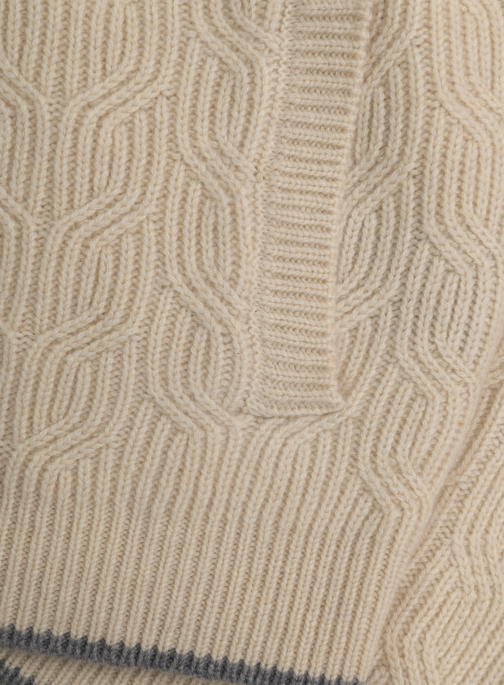 Zago ritsvest van cashmere | FULL_WIDTH | Beige