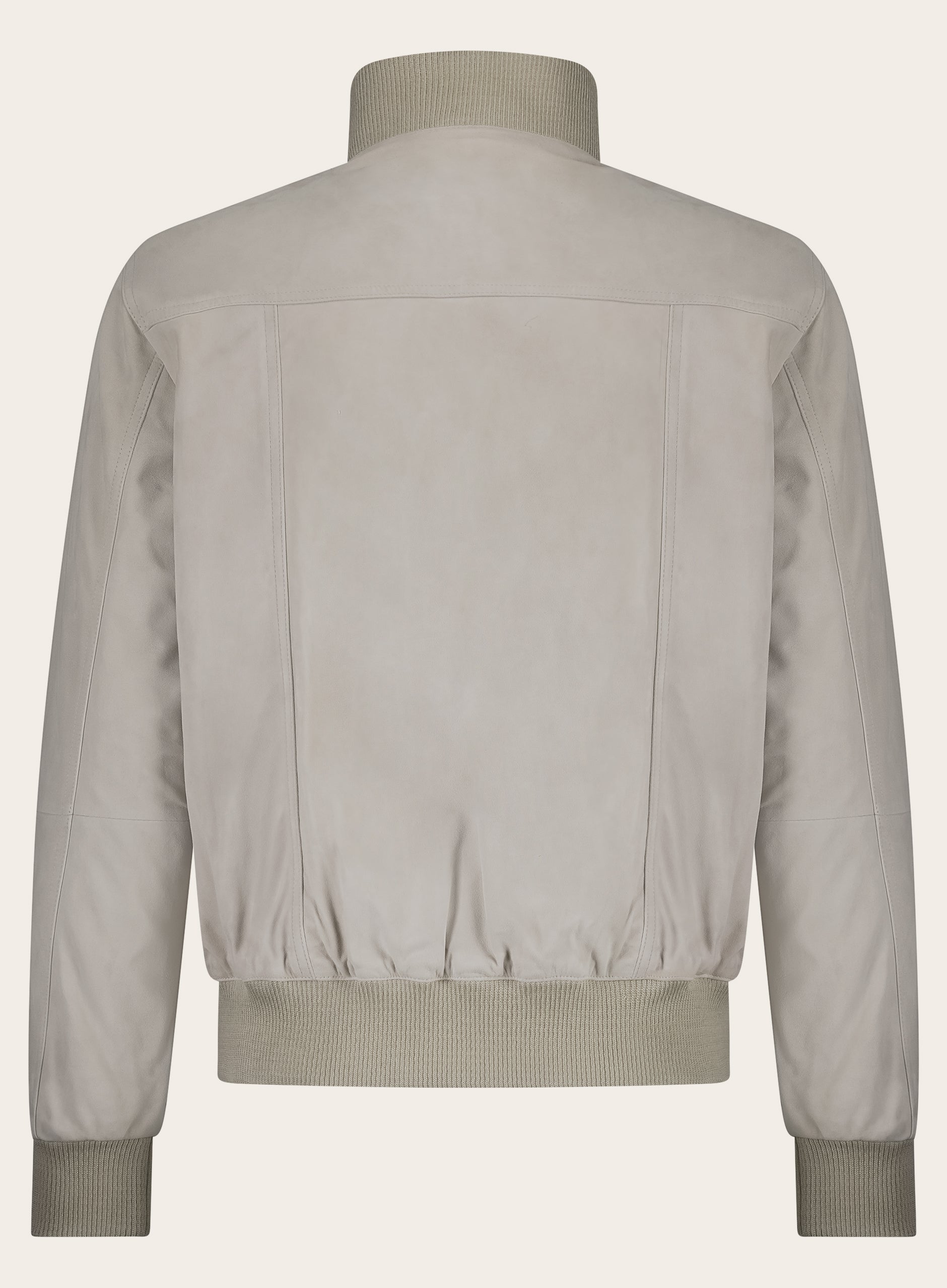 Reversible bomber van suède | Beige