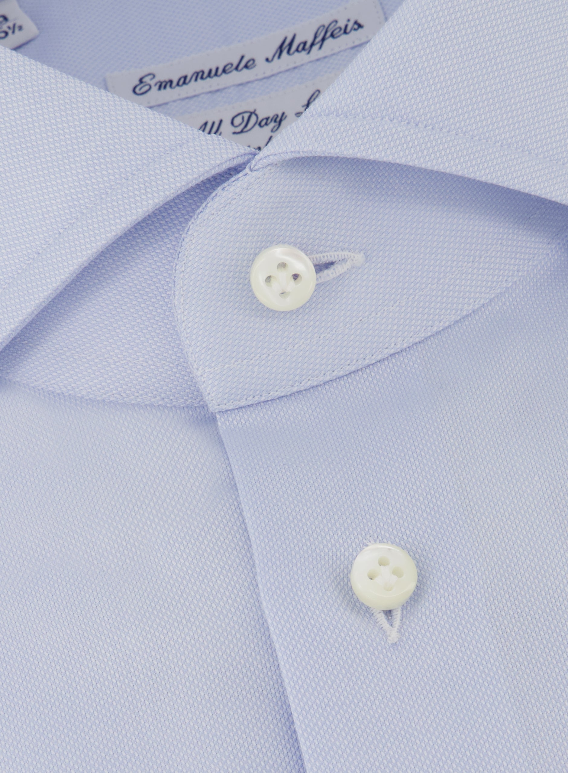 Slim-fit shirt van katoen | Blauw