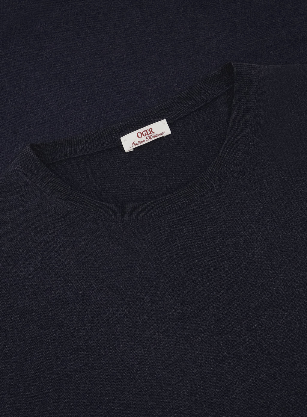 T-shirt van zijde | FULL_WIDTH | BLUE NAVY