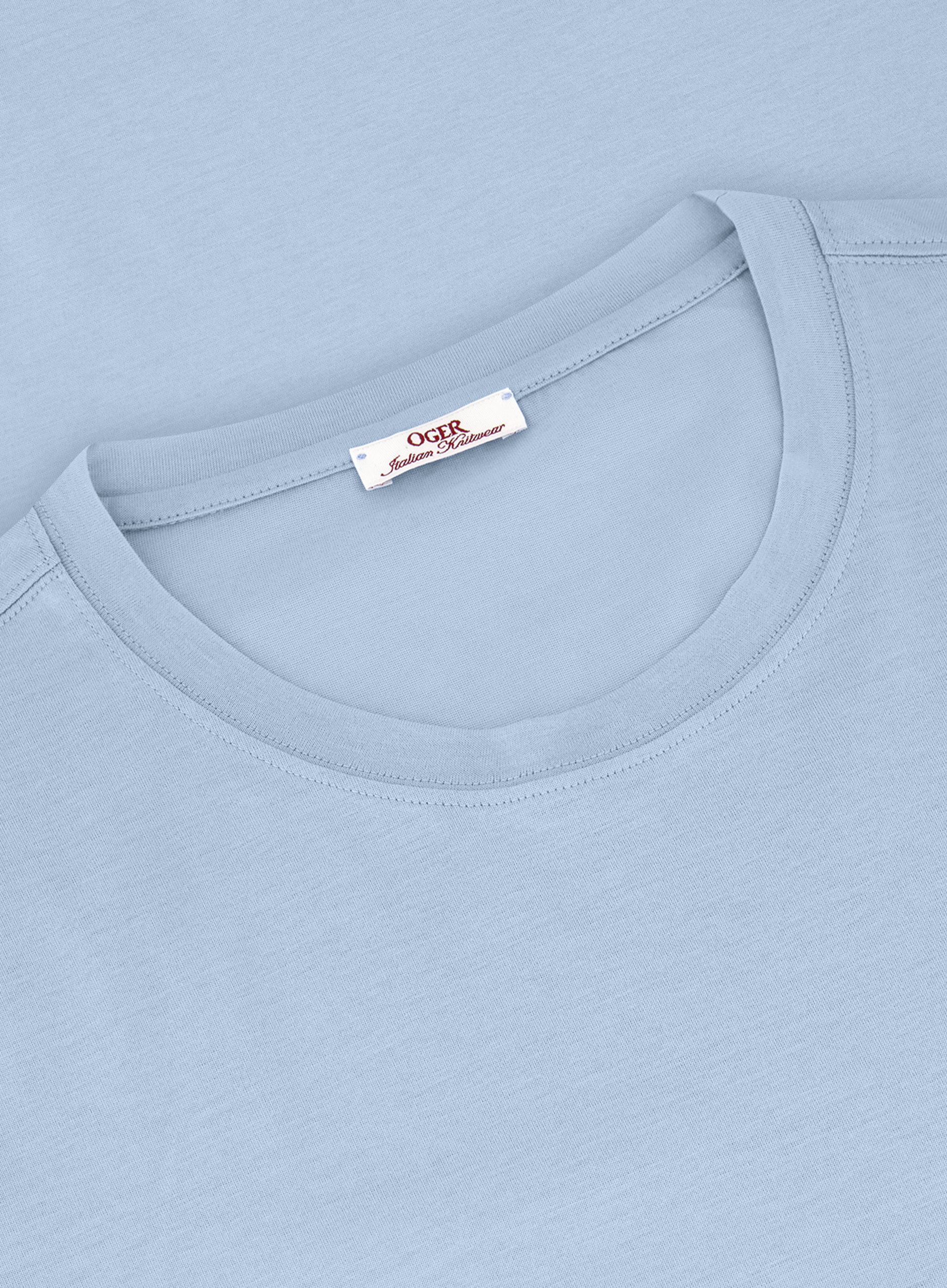 T-shirt van katoen | FULL_WIDTH | L.Blauw