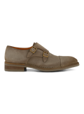 Dubbele gespschoenen van suède | TAUPE GRIJS