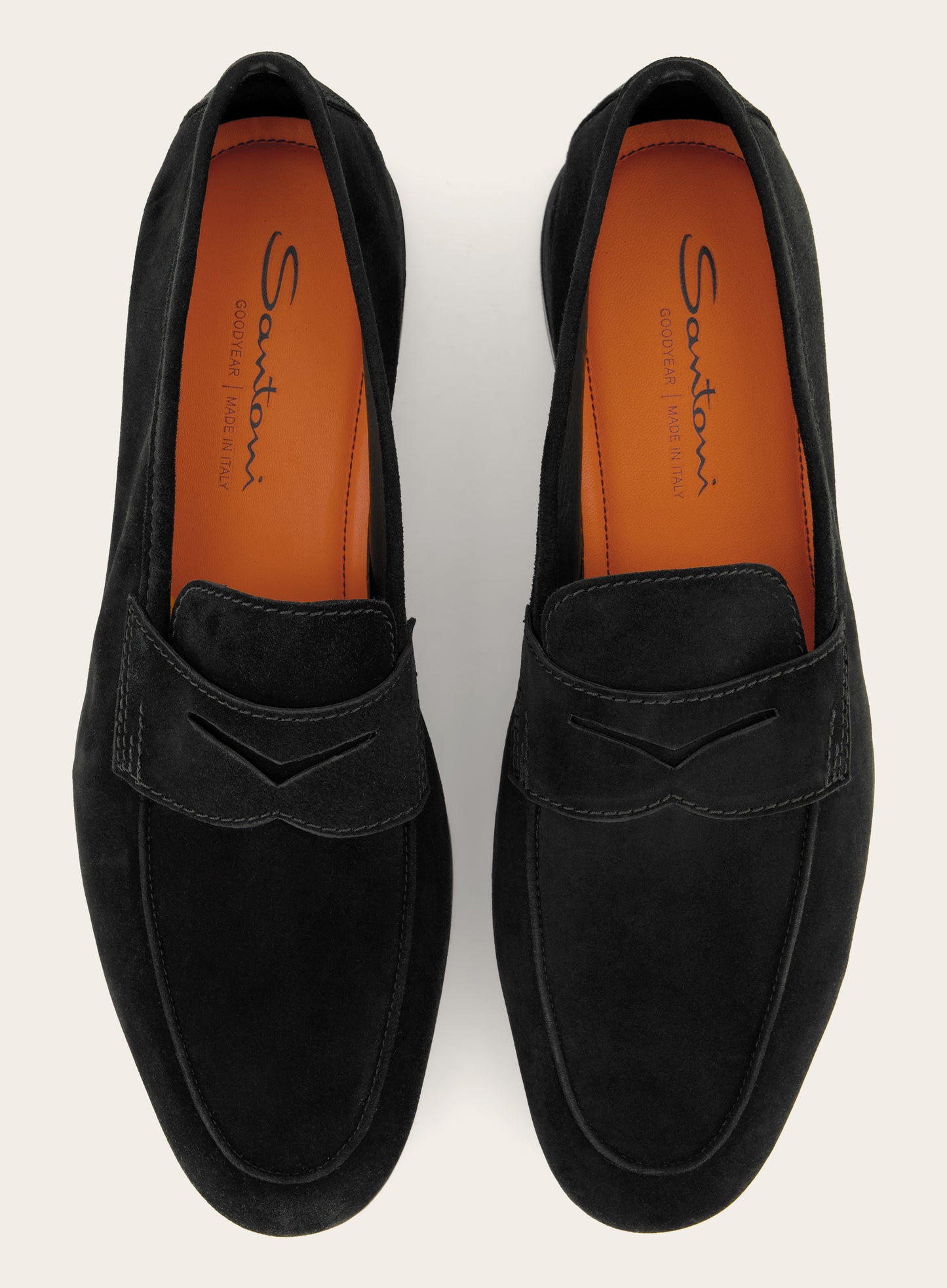 Penny loafers van suède | Zwart