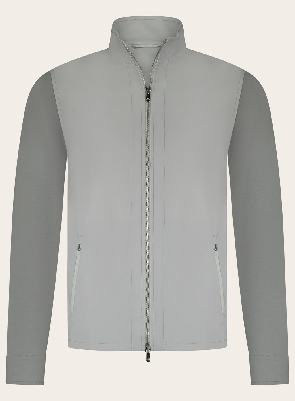Key overshirt met opstaande kraag | L.Grijs