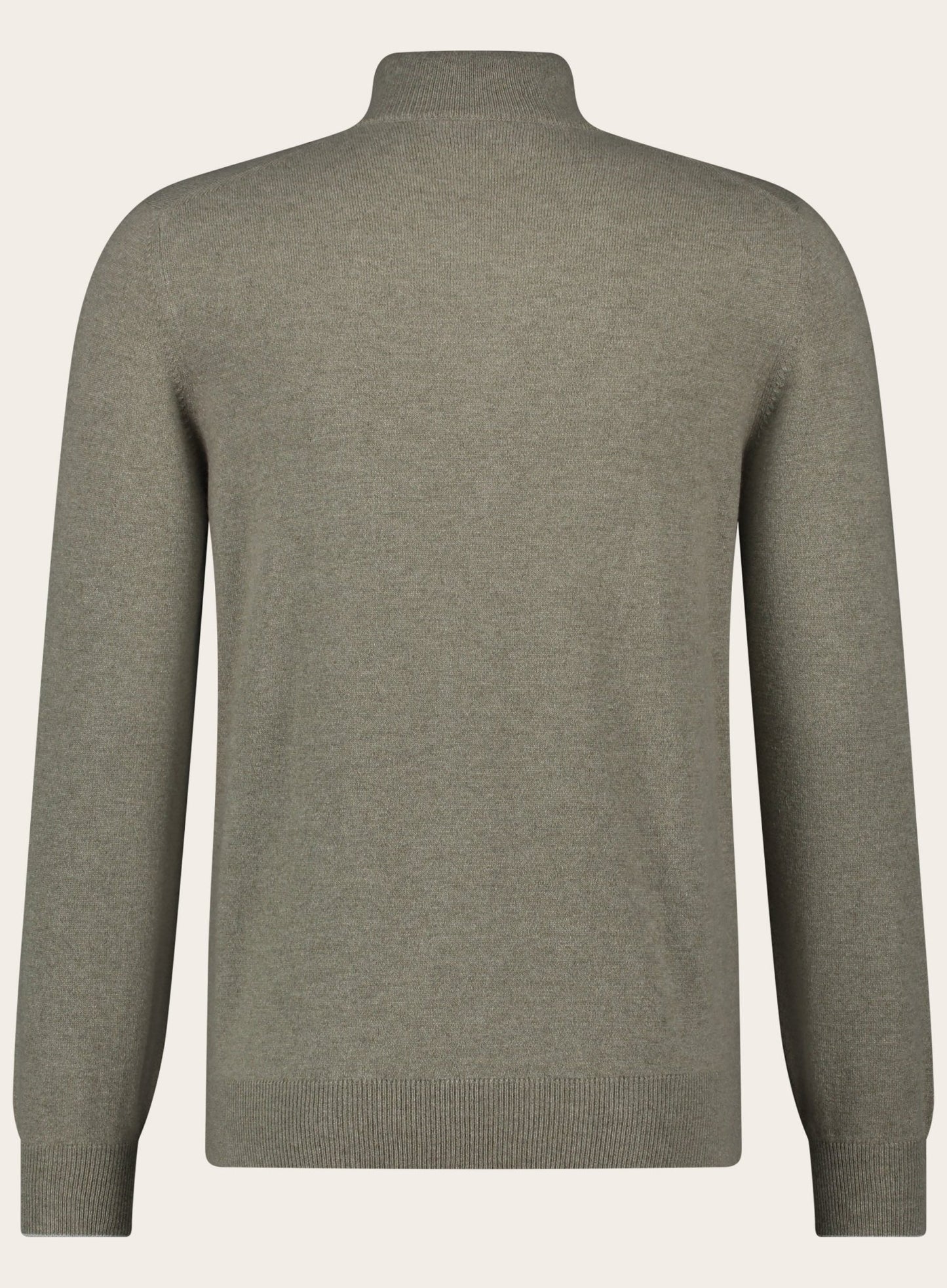 Half-zip trui van cashmere | Groen 