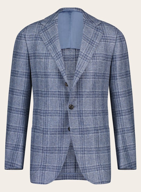 Handgemaakt jasje van cashmere | Blauw