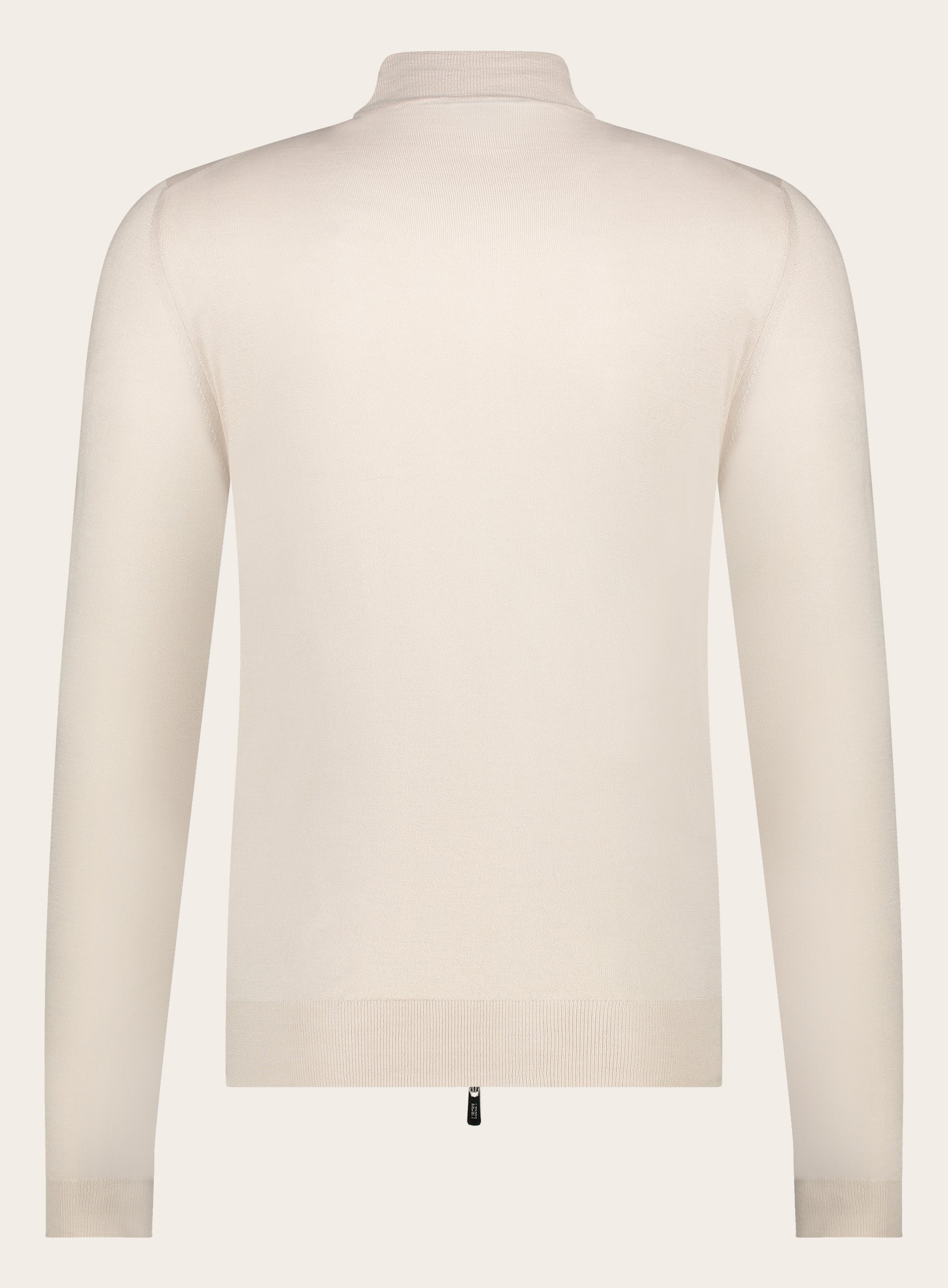 Slim-fit ritsvest van cashmere en zijde | L.BEIGE