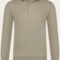 Poloshirt met lange mouwen van katoen | Beige