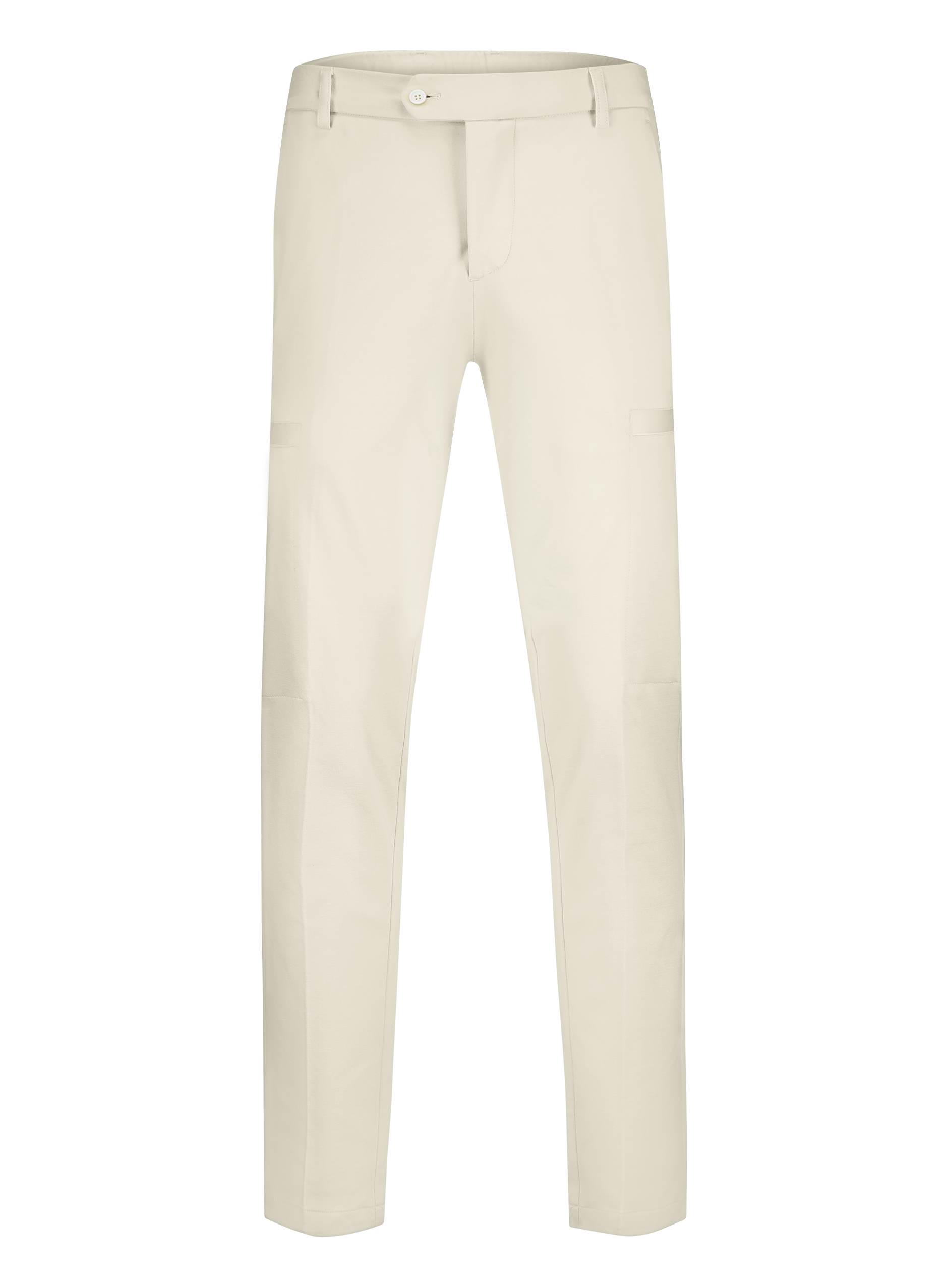 Pantalon van zijde en katoen | L.Beige 
