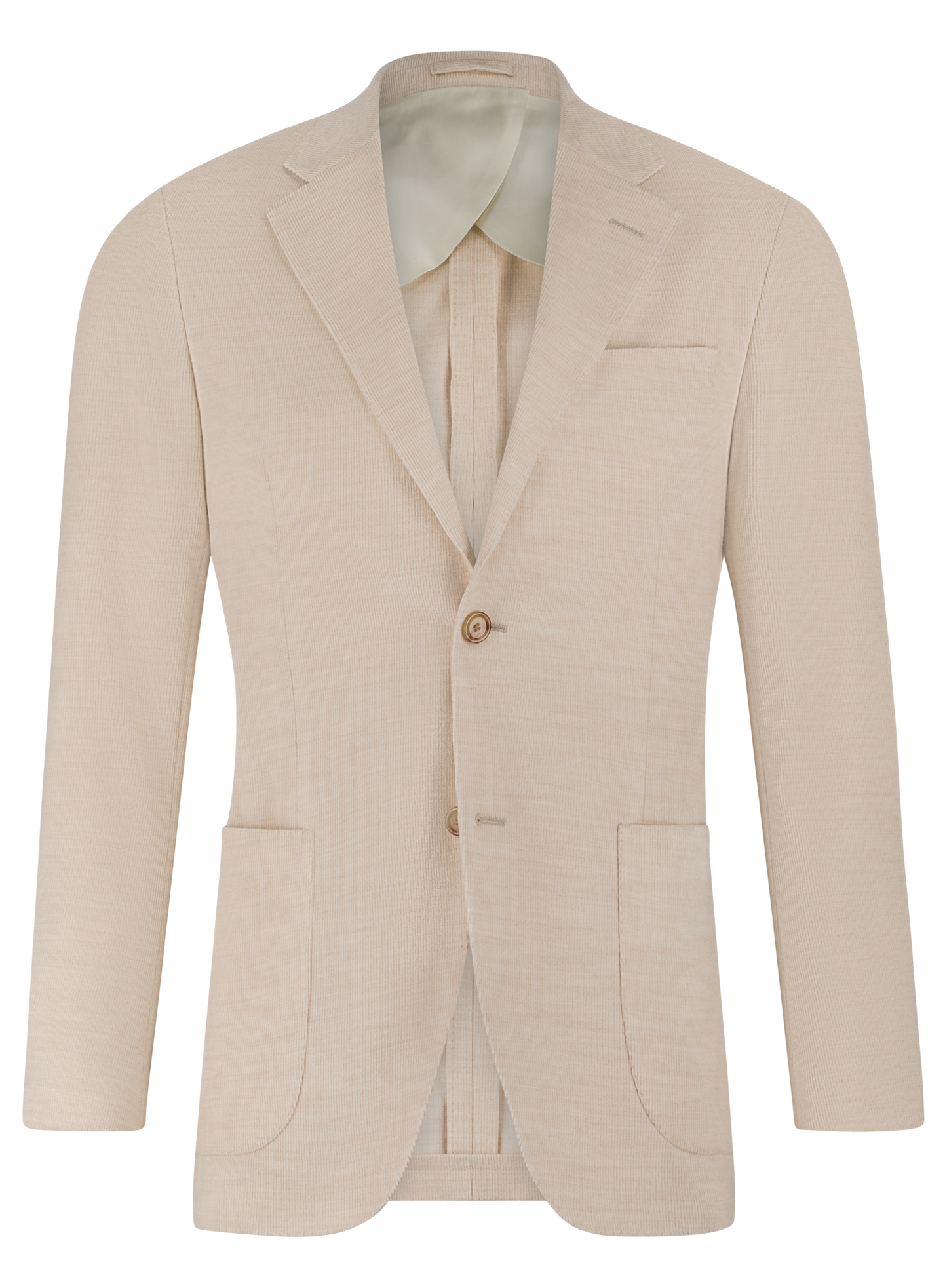 Jasje van katoen en wol | Beige