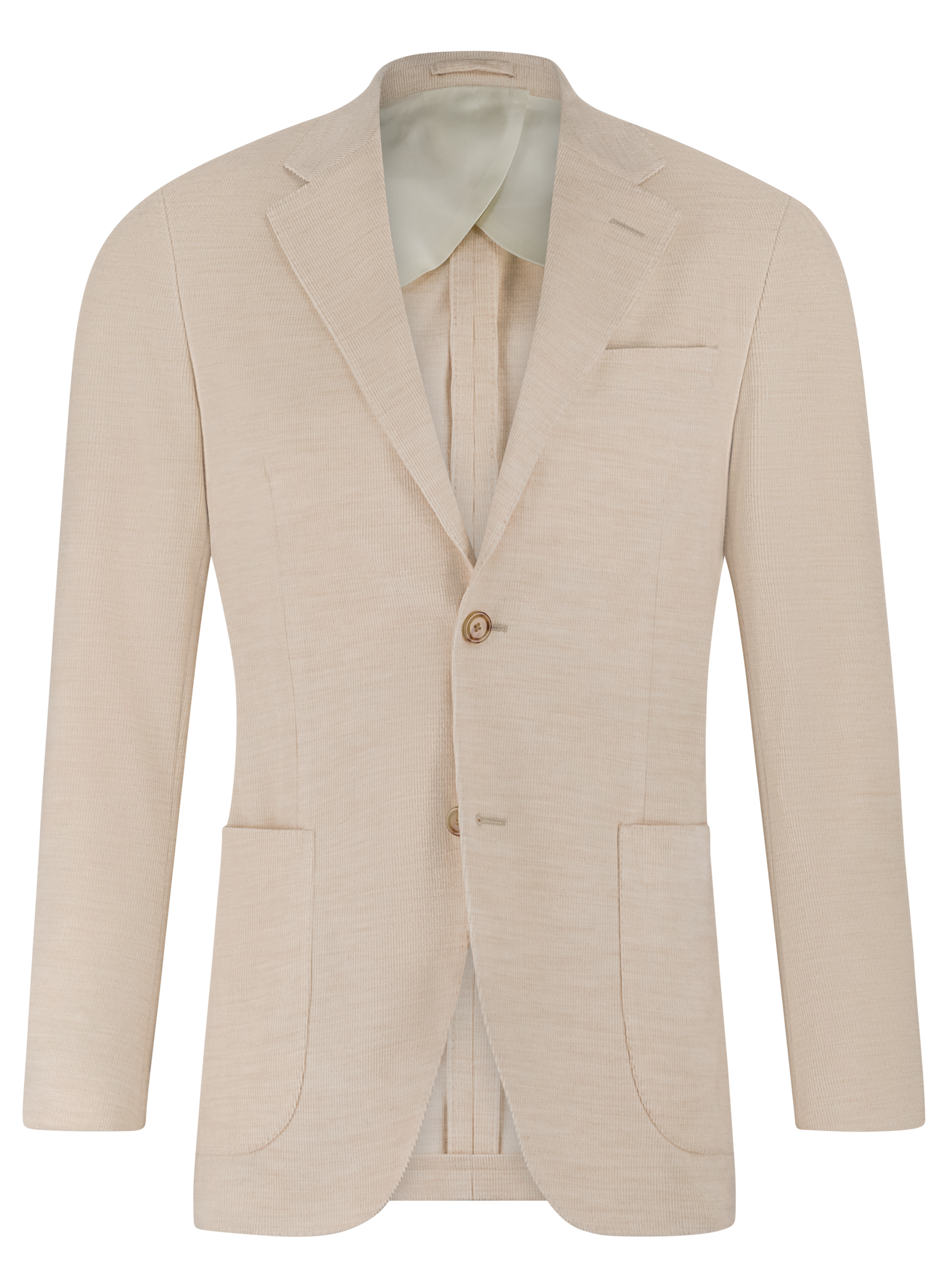 Jasje van katoen en wol | Beige