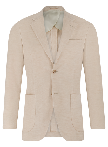 Jasje van katoen en wol | Beige