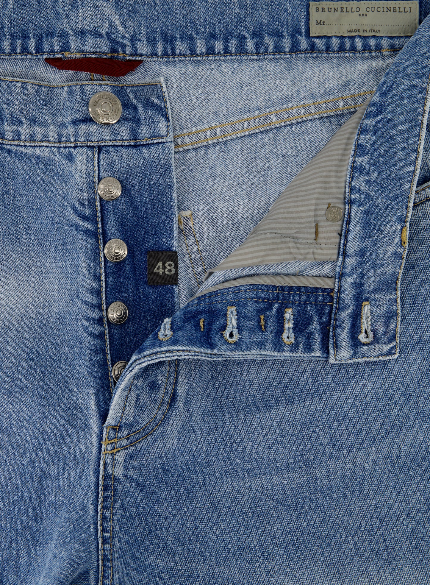 5-pocket jeans van katoen | Blauw