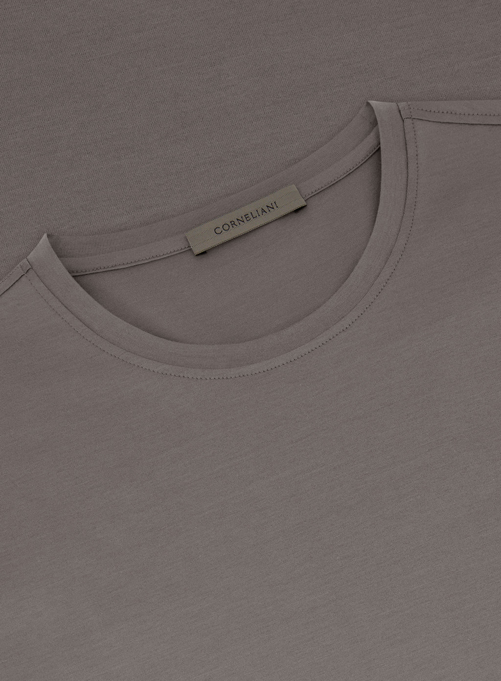 T-shirt van katoen | FULL_WIDTH | TAUPE