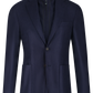 Jasje met uitneembare kraag van wol | BLUE NAVY