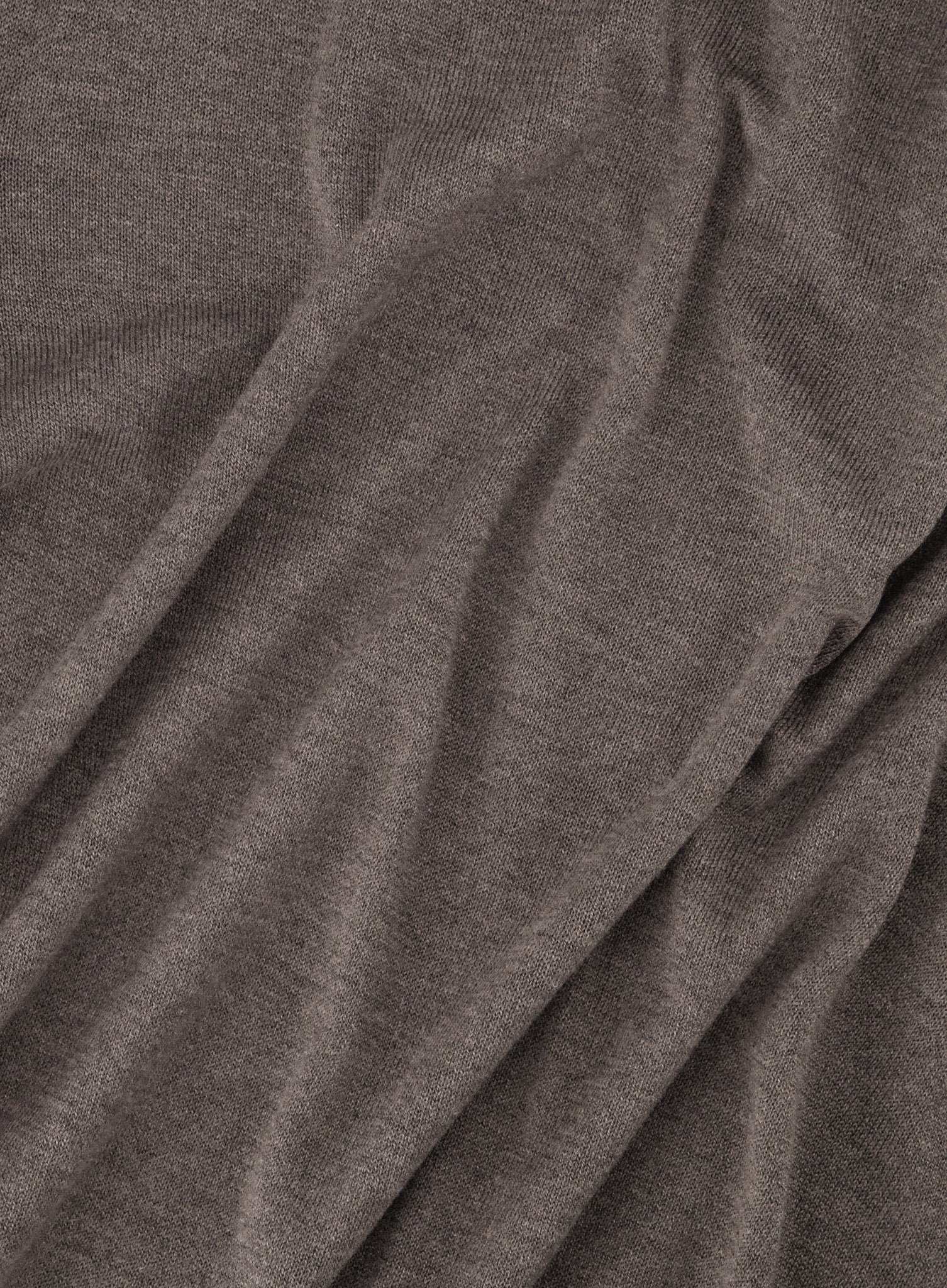 Poloshirt met rits van zijde | Bruin