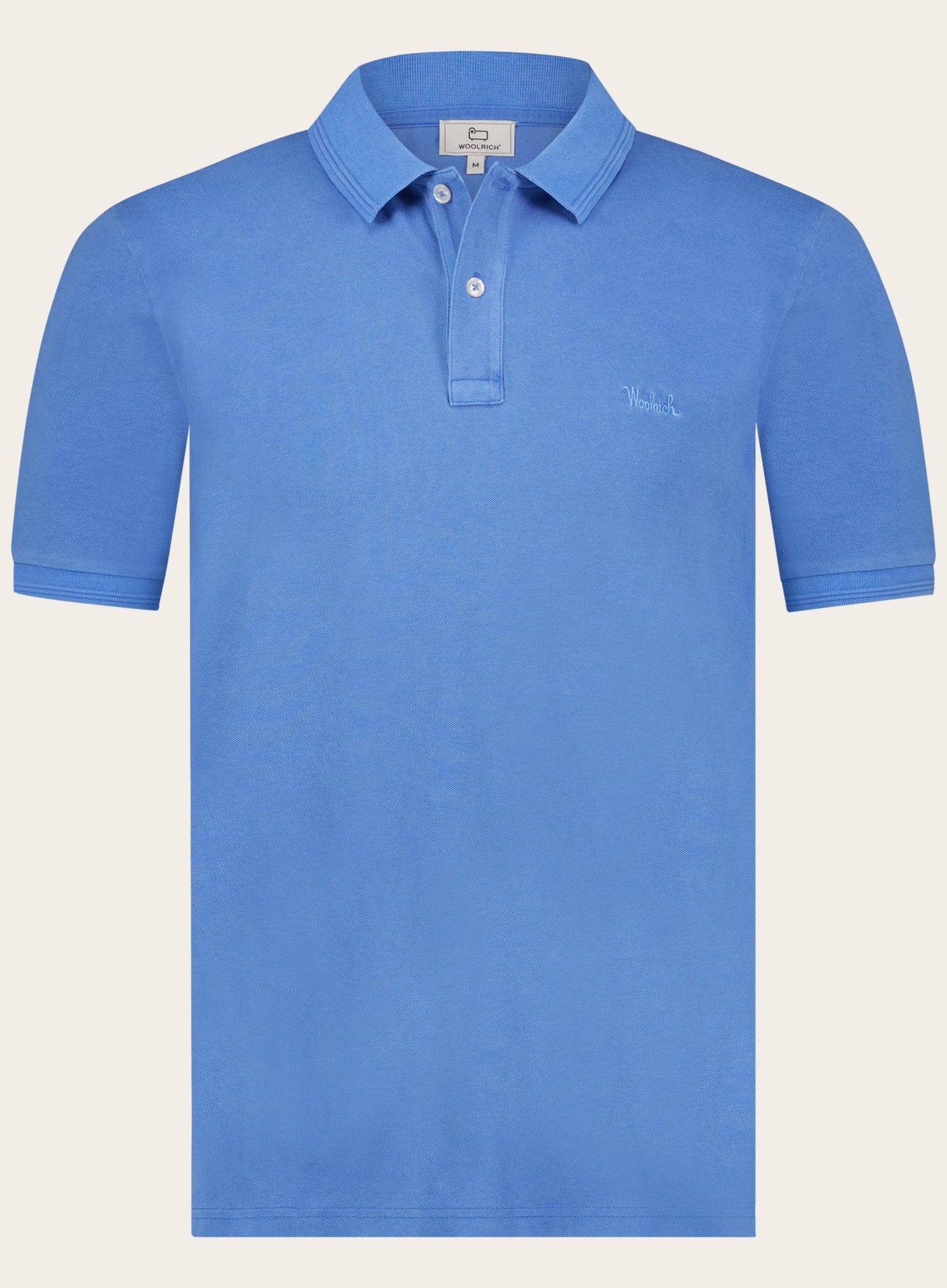 Regular-fit piqué stretch polo | Blauw