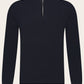 Half-zip trui van cashmere | BLUE NAVY