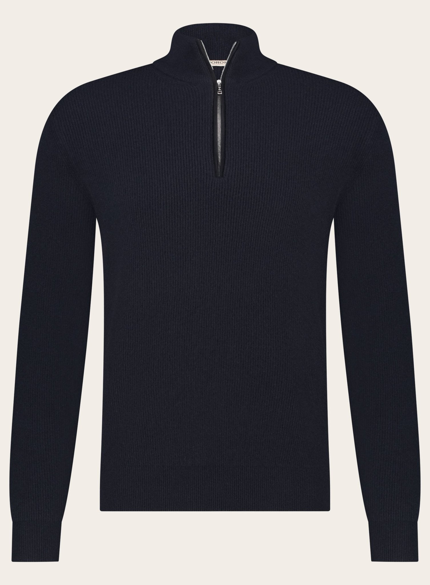 Half-zip trui van cashmere | BLUE NAVY