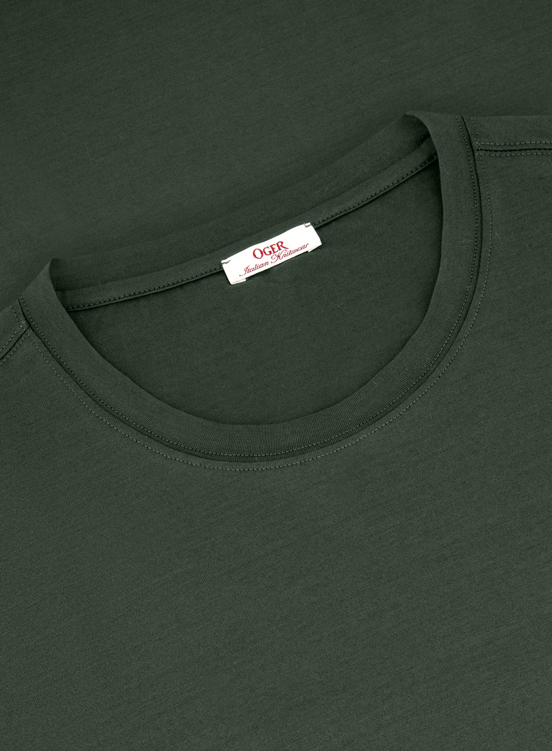 T-shirt van katoen | FULL_WIDTH | D.Groen