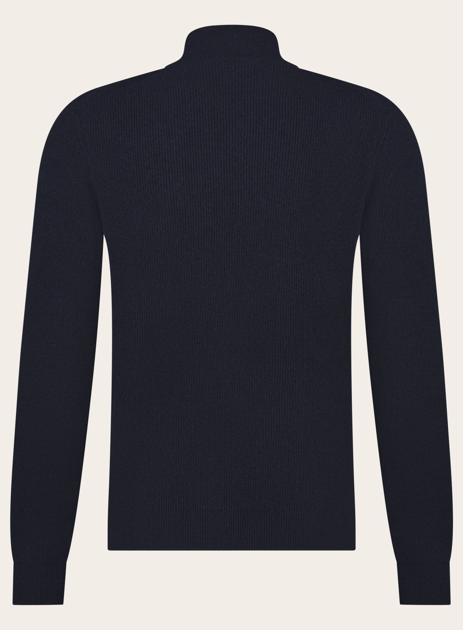 Half-zip trui van cashmere | BLUE NAVY