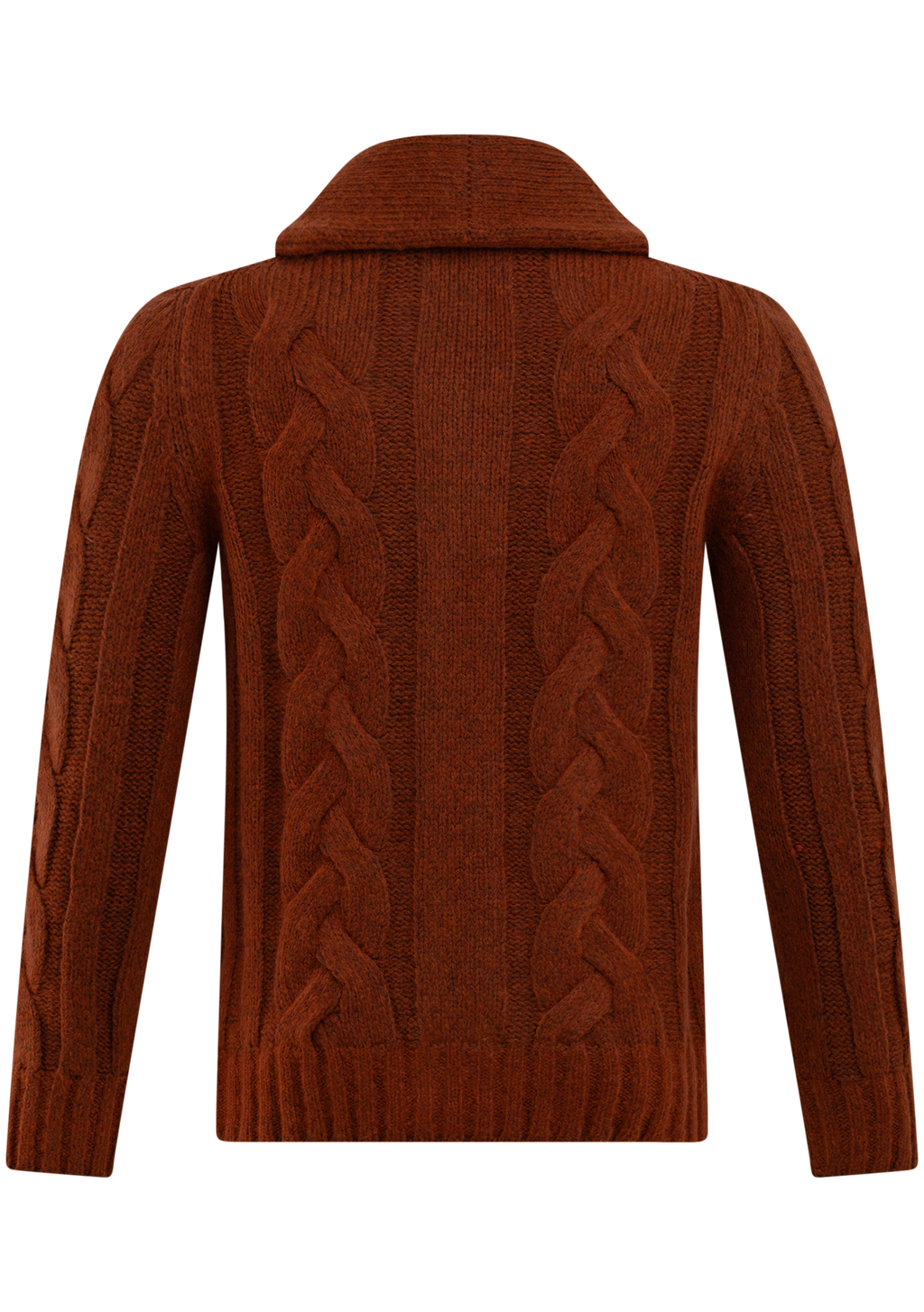 Cardigan van virgin wol | Roest