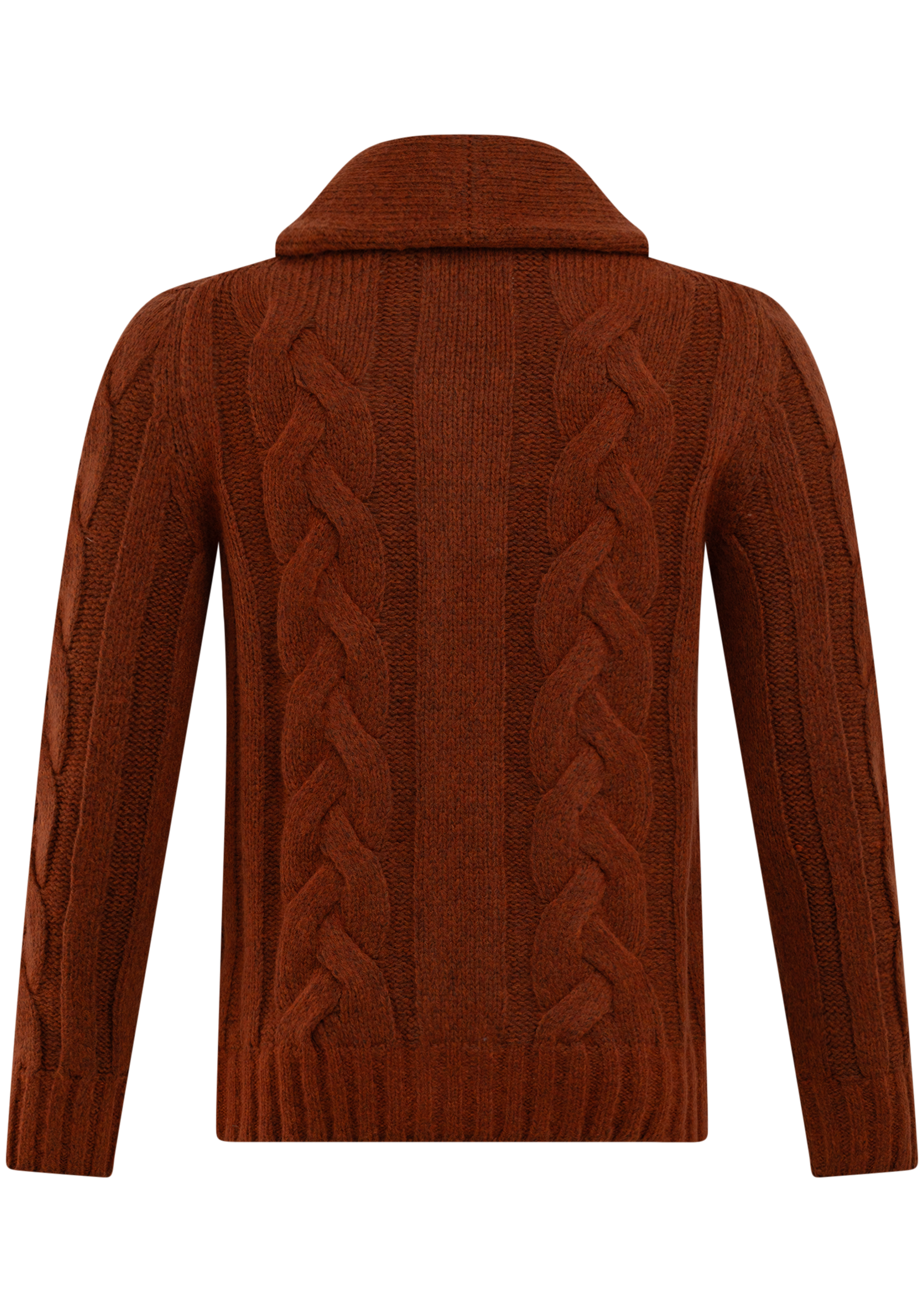 Cardigan van virgin wol | Roest