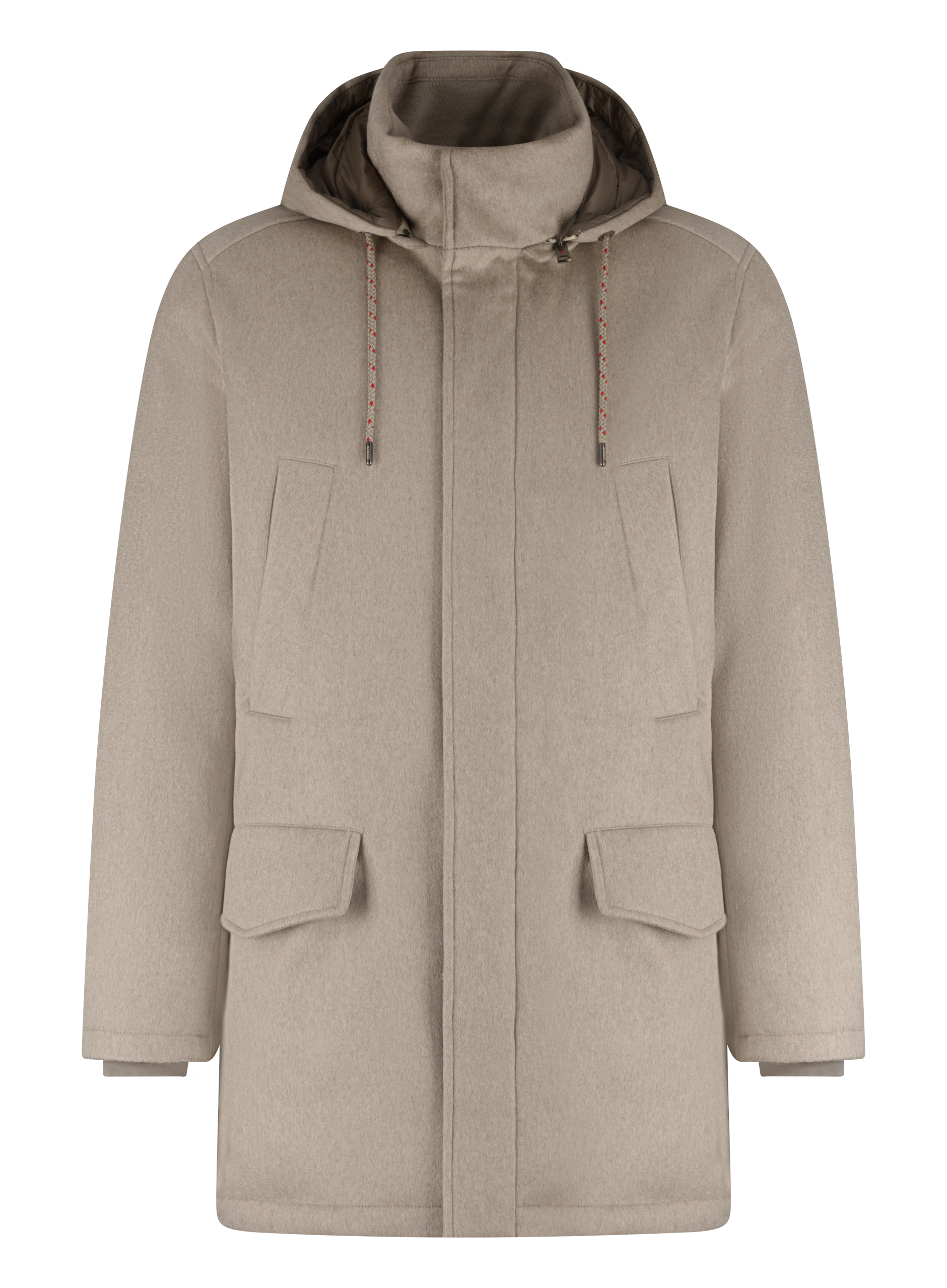 Parka met donsvulling en capuchon | Beige
