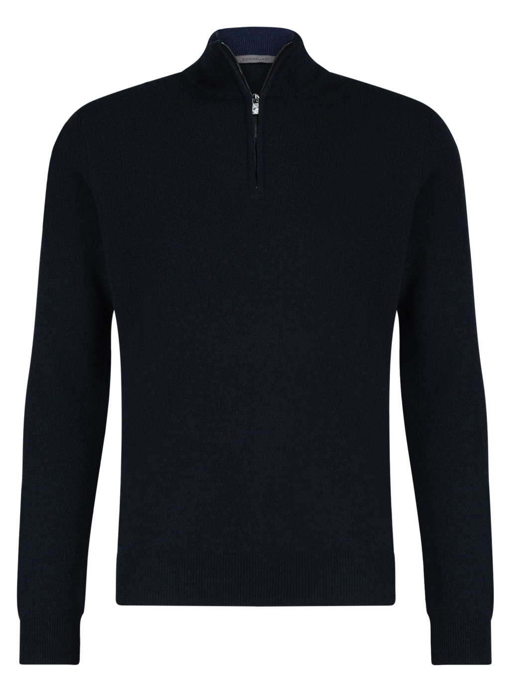 Half-zip vest van wol en cashmere | BLUE NAVY