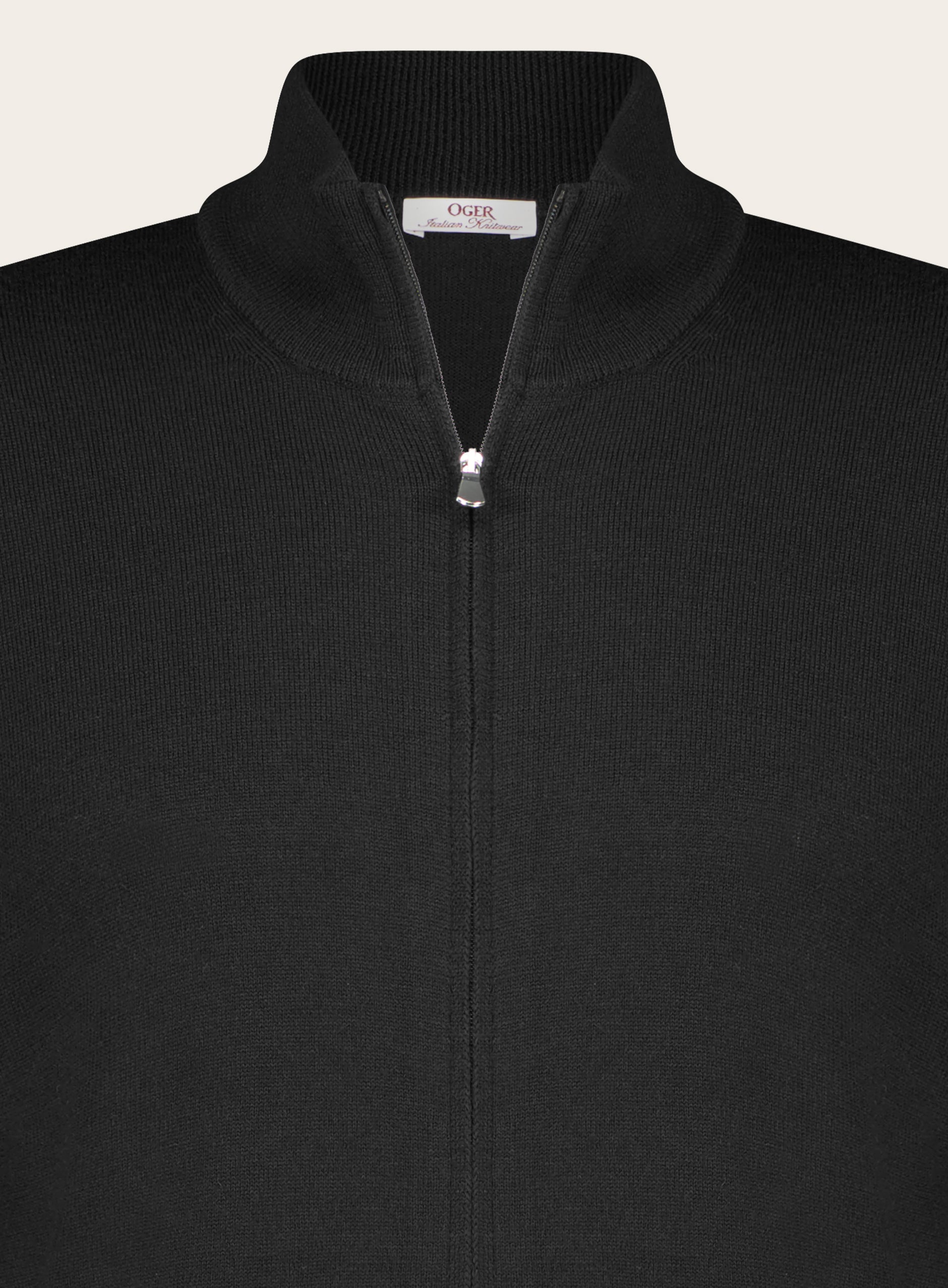 Slim-fit vest van wol | FULL_WIDTH | Zwart