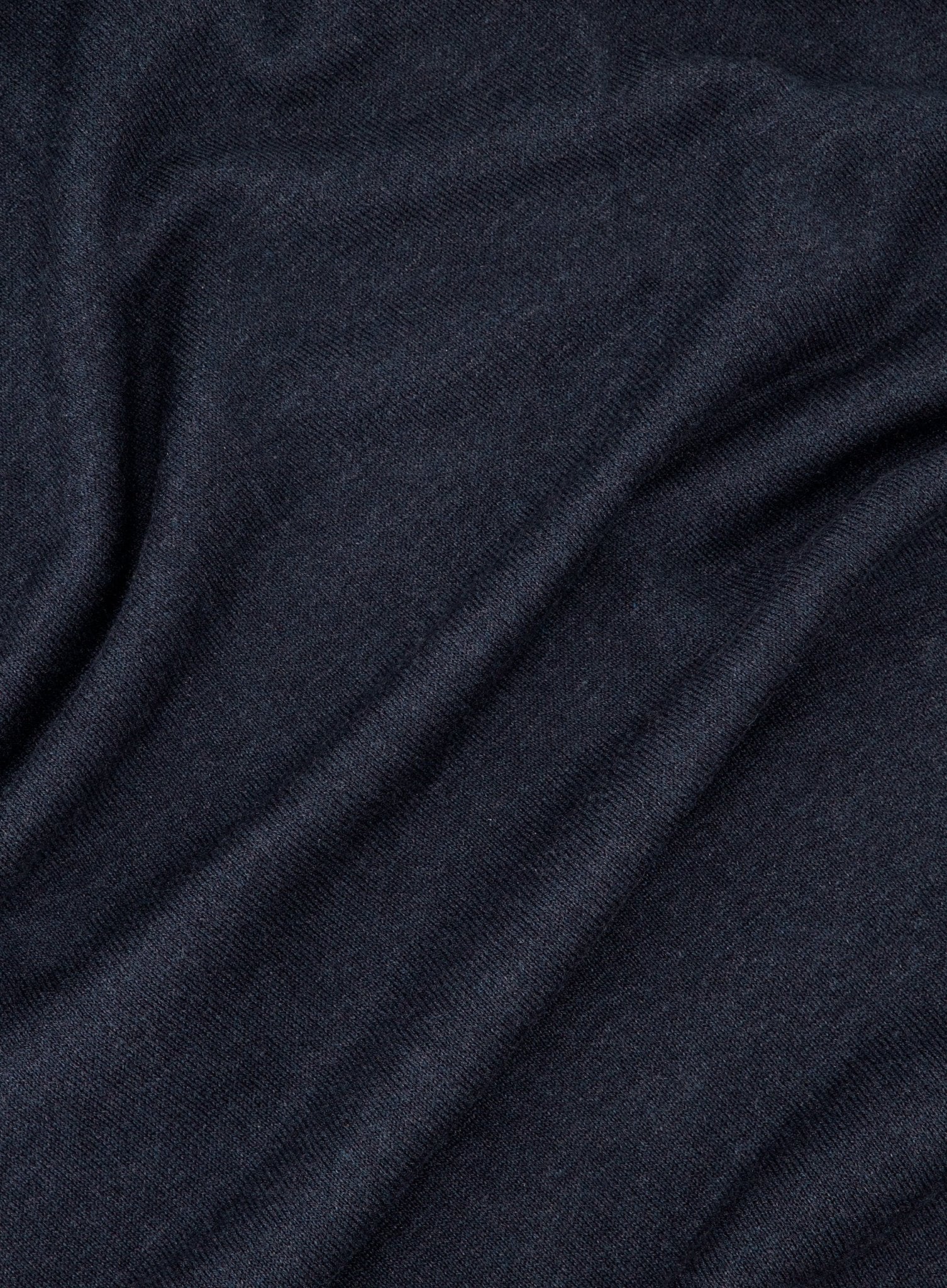 Poloshirt met rits van zijde | BLUE NAVY
