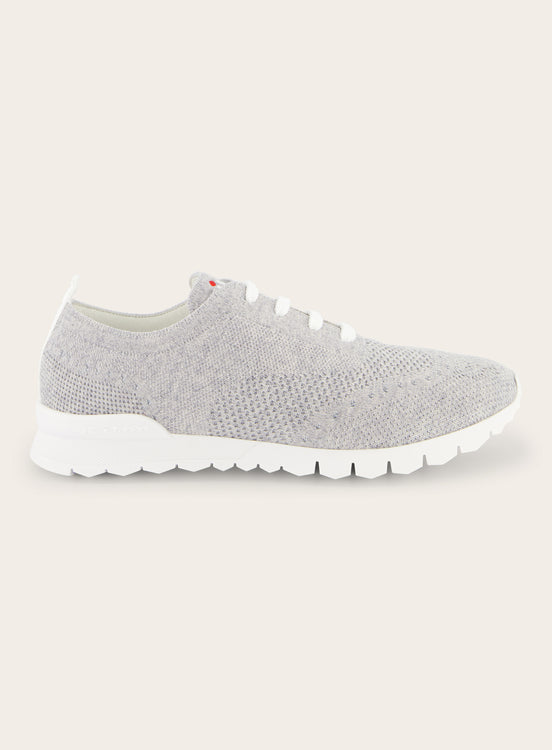 Knitted sneakers van cashmere | Grijs