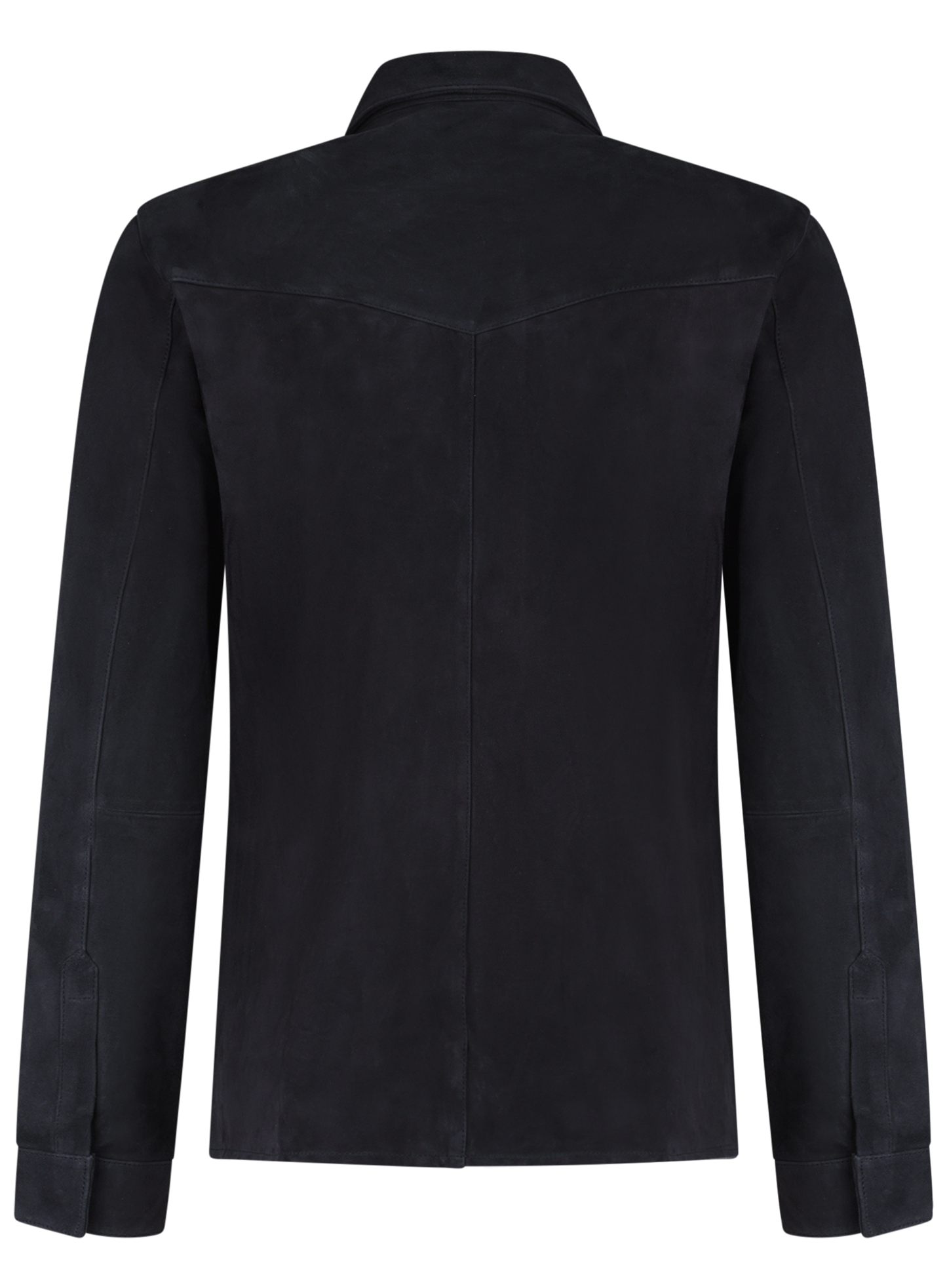 Robert overshirt van suède | BLUE NAVY