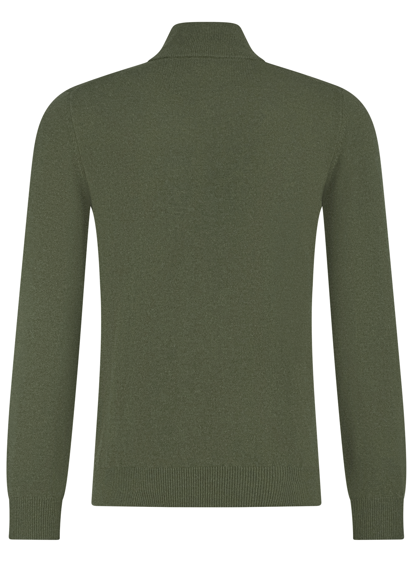 Half-zip trui van wol | Groen