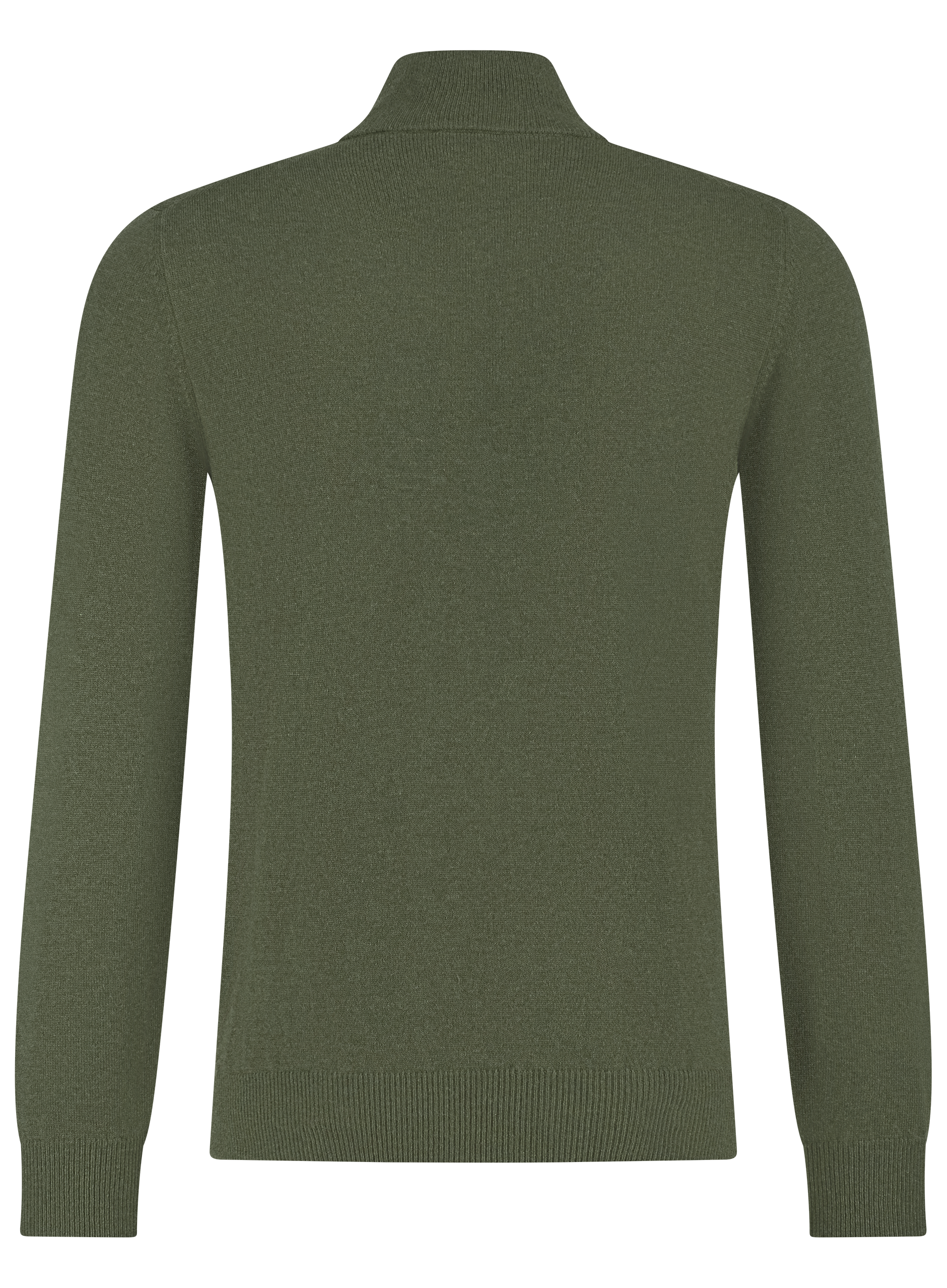 Half-zip trui van wol | Groen