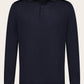 Cashmere lange mouwen polo | BLUE NAVY 