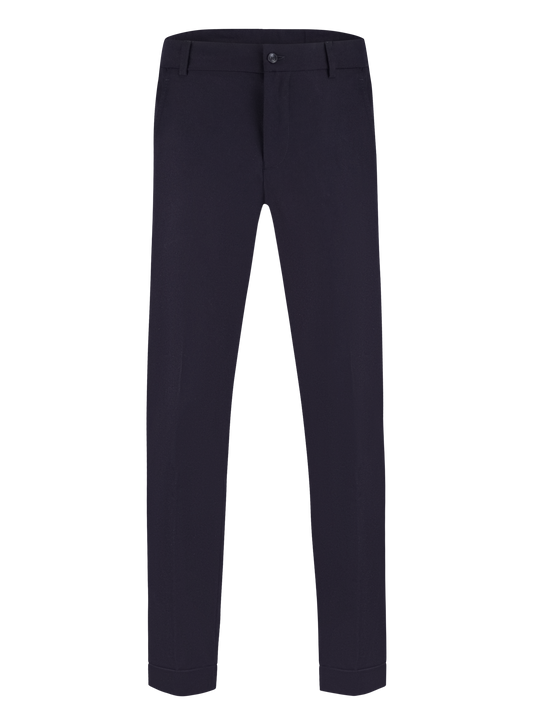 Jog pantalon van wol en cashmere | BLUE NAVY