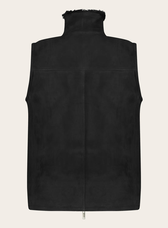 Bodywarmer van Suède | Zwart