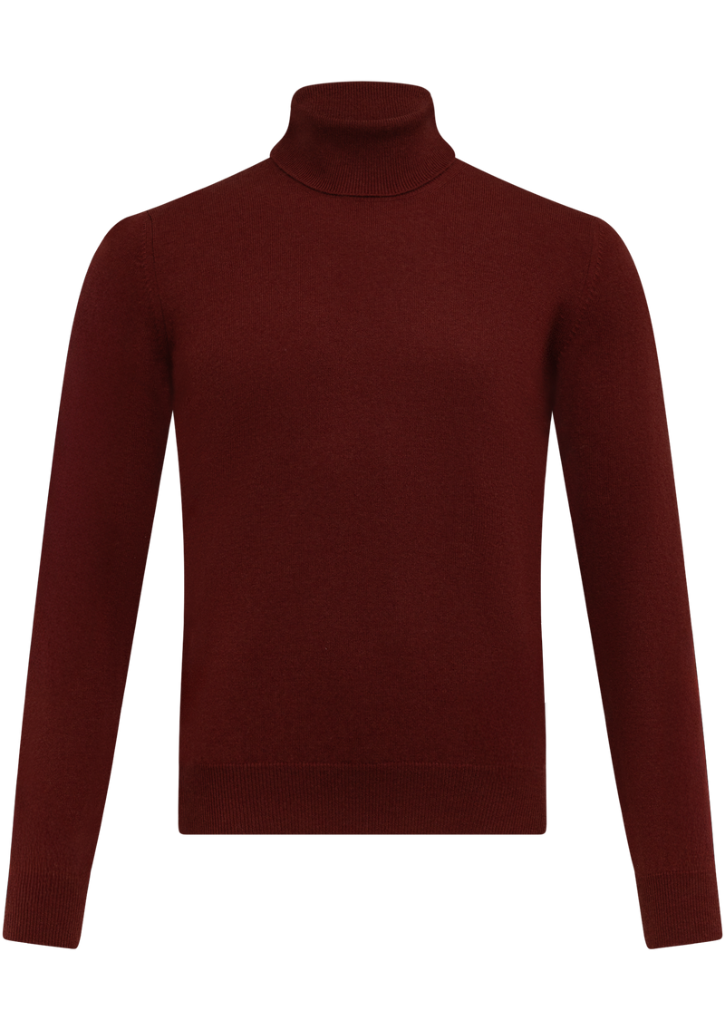 Rollkragenpullover aus Schurwolle und Kaschmir