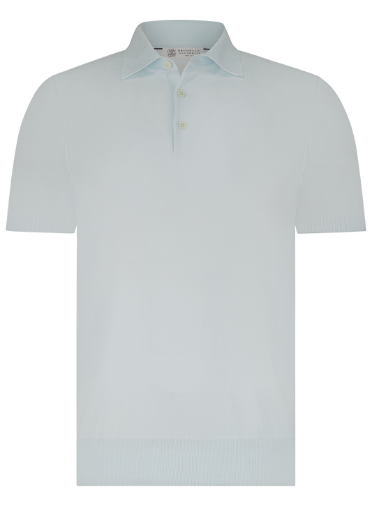 Polo van katoen | L.Blauw 